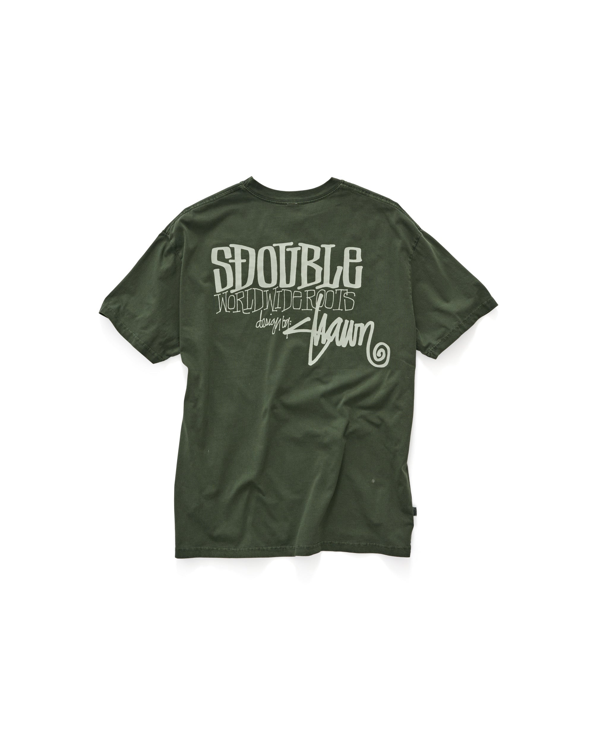 World Wide Roots Tee | Washed Forest – S/Double