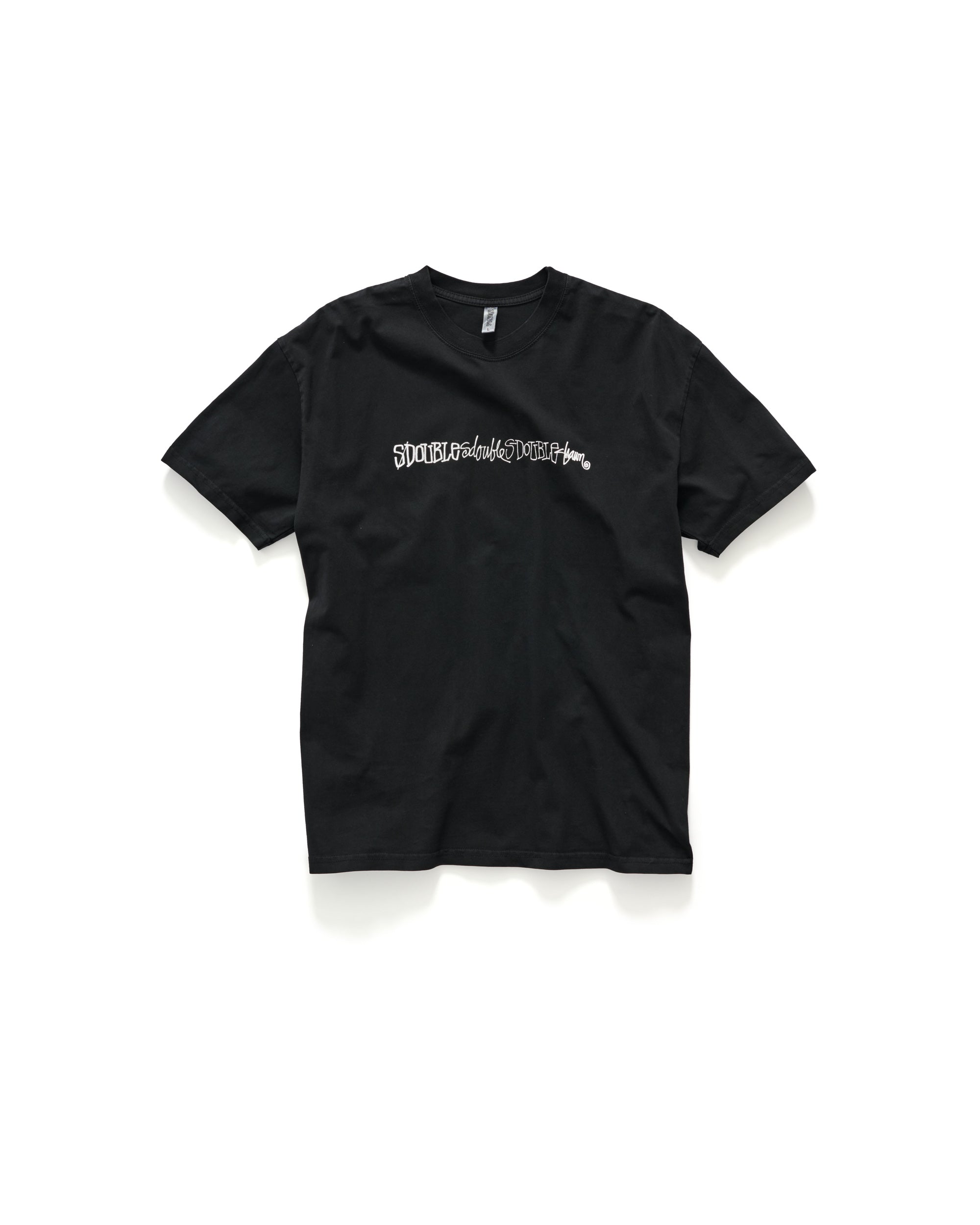 ★ ★ Script Stack T-Shirt T12F0TPO360 Script Stack Tee | Washed Black – S/Double