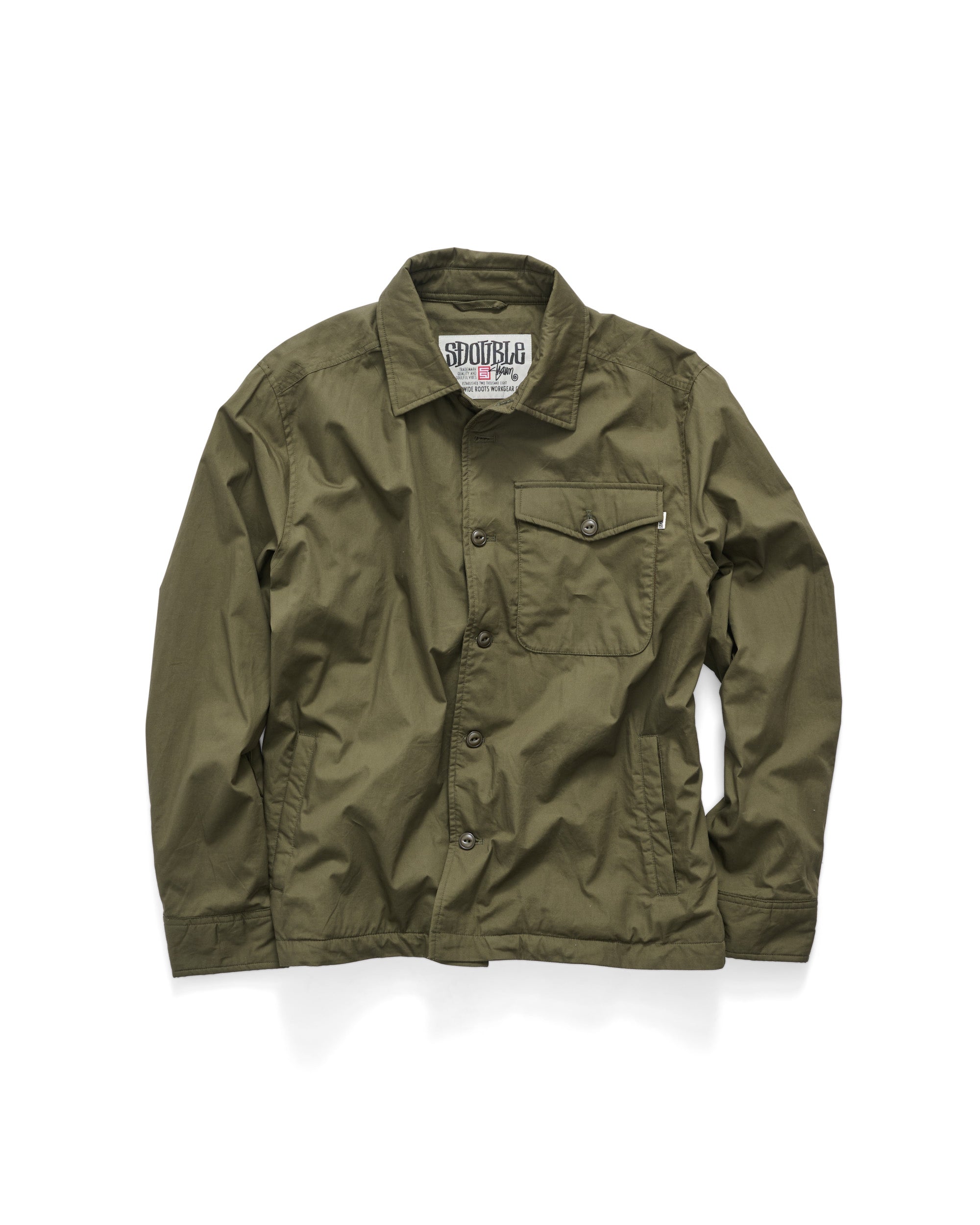 Padded Poplin Jacket | Dark Army | S-Double AU  S/Double