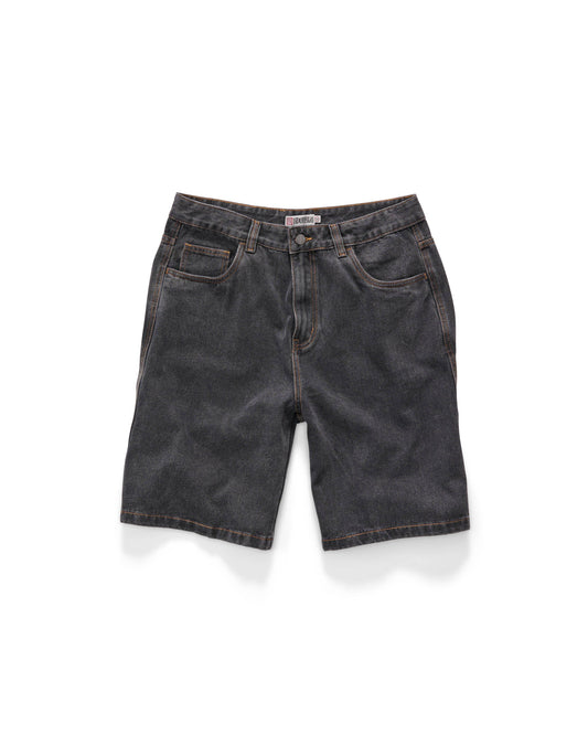 Embroidered Denim Standard Short