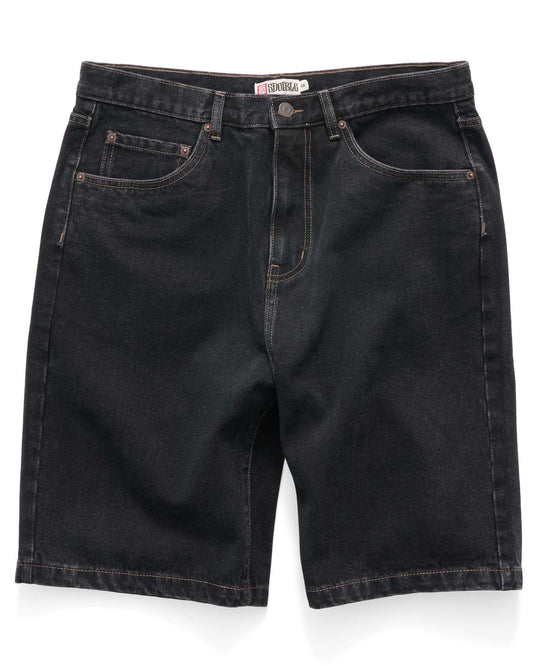Embroidered Denim Standard Short