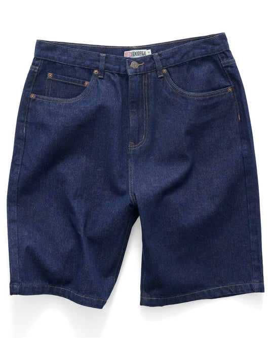 Embroidered Denim Standard Short